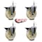 Service Caster 5'' Nylon Wheel Swivel 7/16'' Grip Ring Stem Caster Set with Brake, 4PK SCC-GR20S514-NYS-PLB-716138-4 - alternate 3